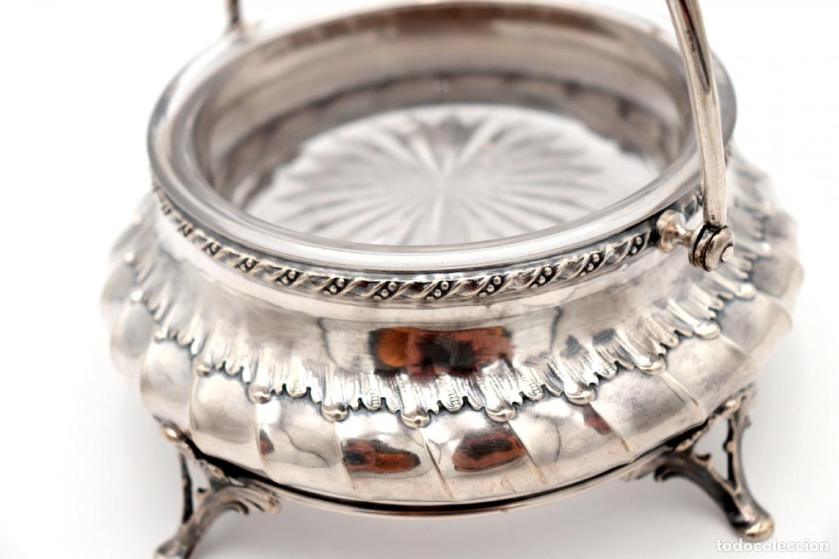Antig&uuml;edades: plato de dulces de plata - Foto 4
