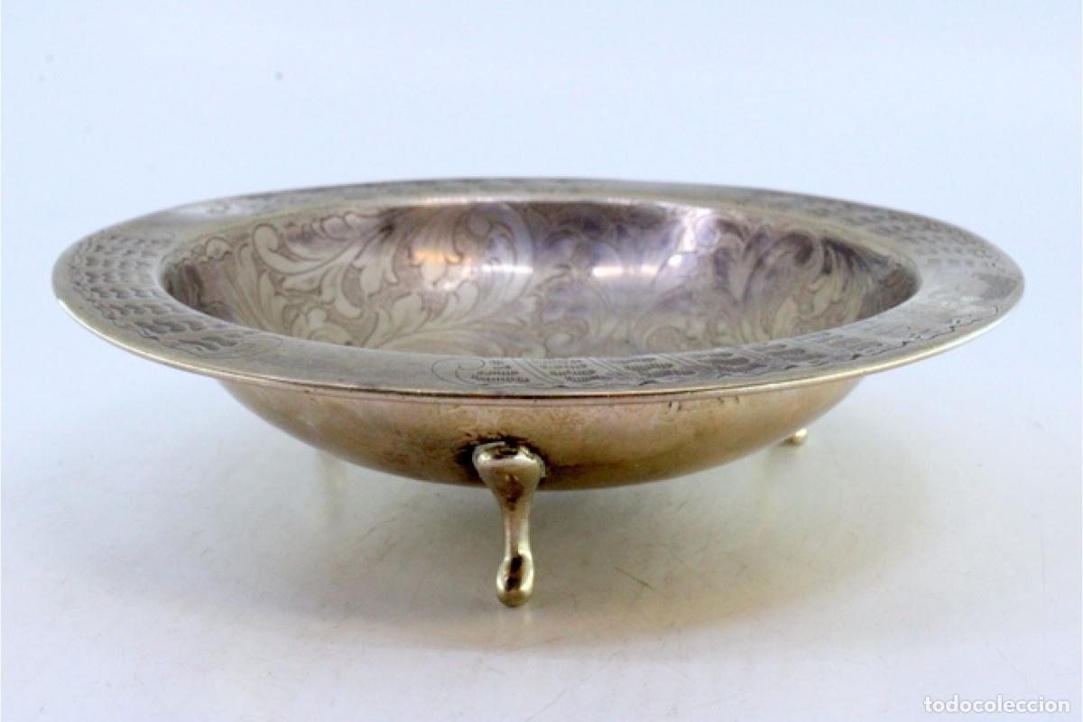 Antig&uuml;edades: plato de dulces de plata - Foto 5