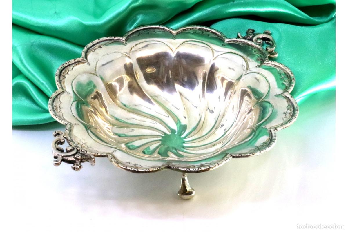 Antig&uuml;edades: plato de dulces de plata - Foto 3