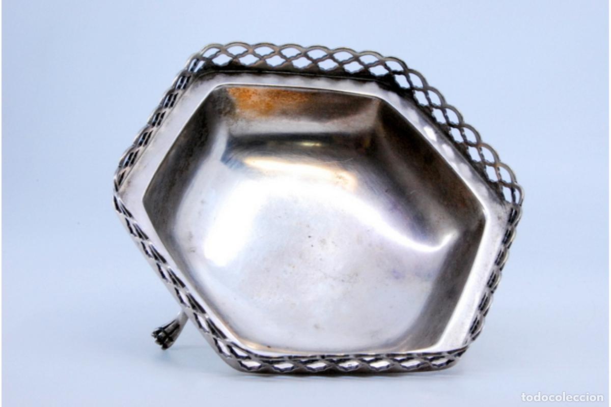 Antig&uuml;edades: plato de dulces de plata - Foto 3