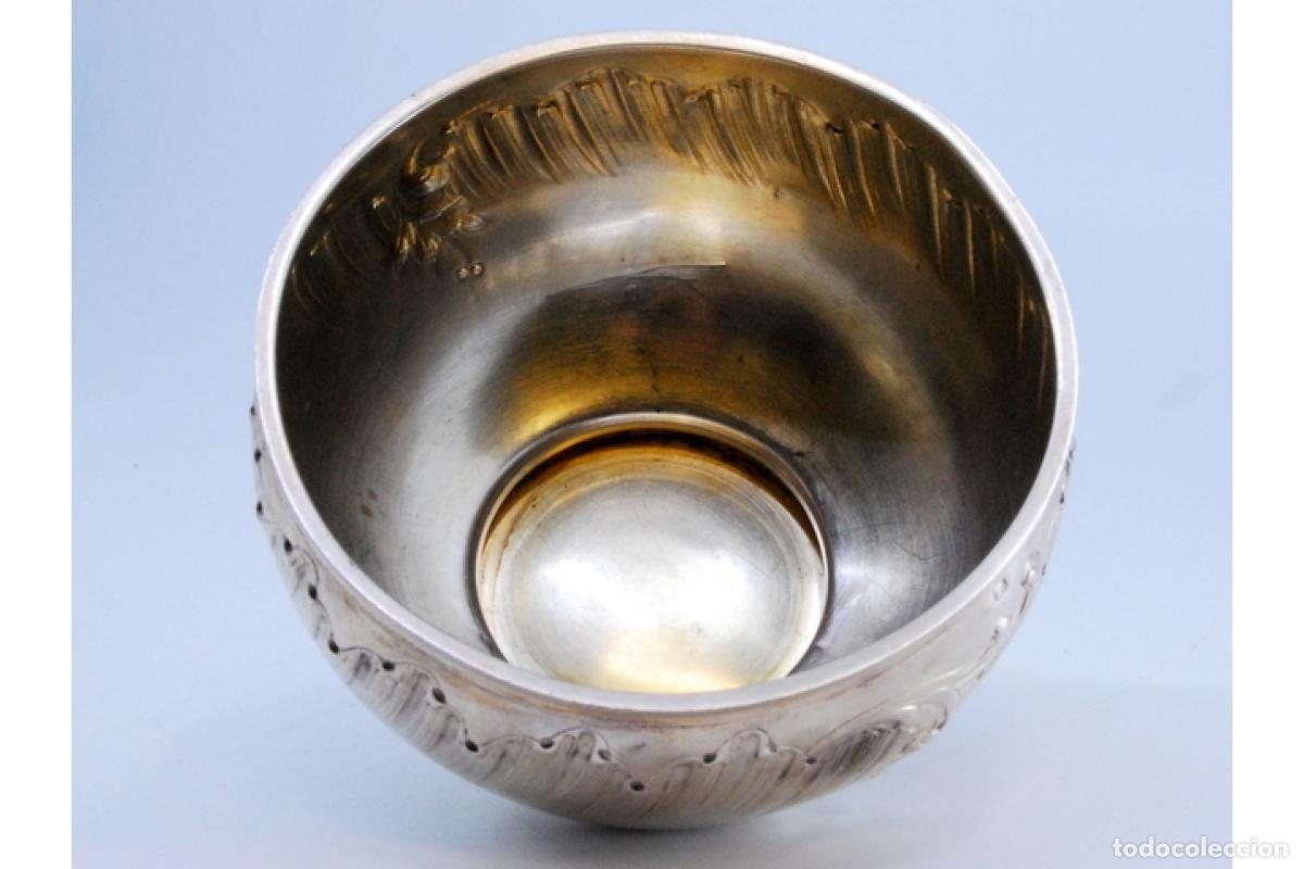 Antig&uuml;edades: plato de dulces de plata - Foto 2