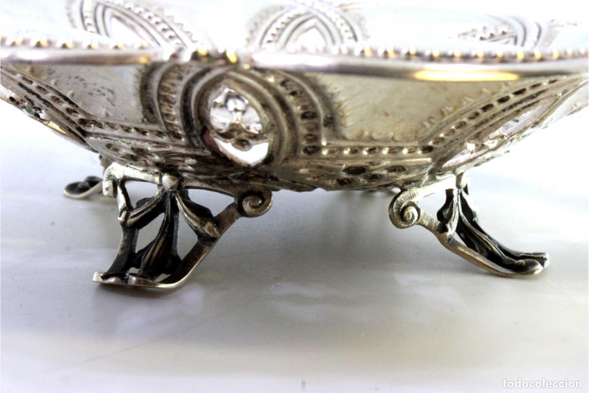 Antig&uuml;edades: plato de dulces de plata - Foto 4