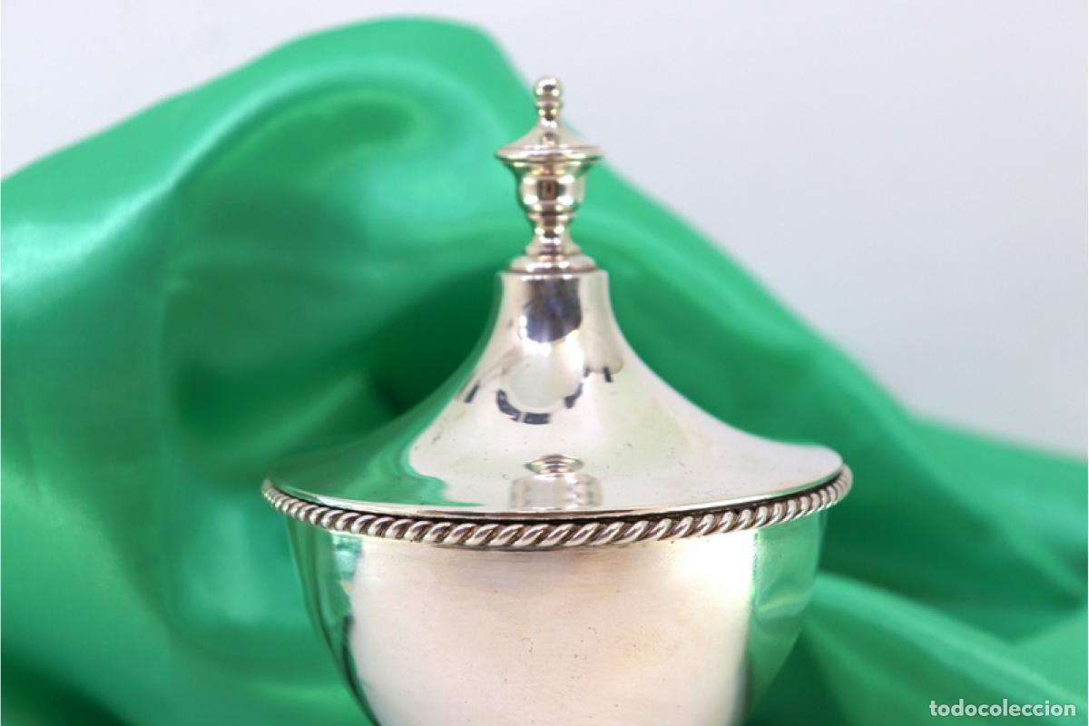 Antig&uuml;edades: plato de dulces de plata - Foto 3