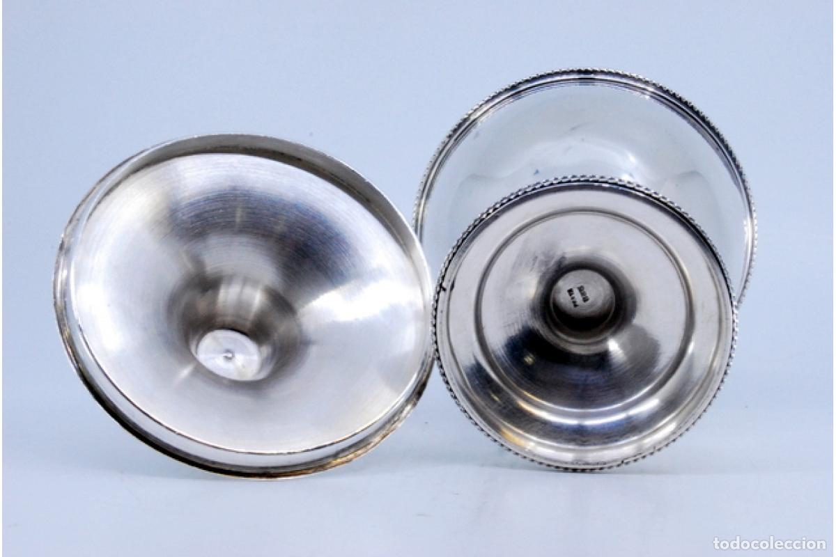 Antig&uuml;edades: plato de dulces de plata - Foto 2