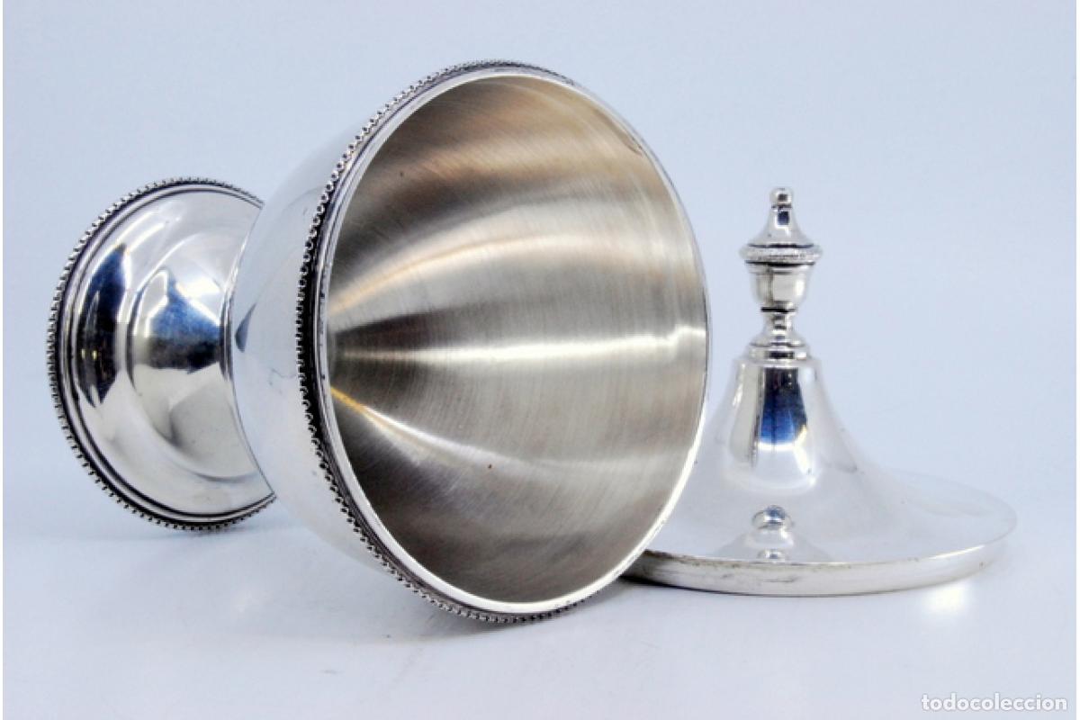 Antig&uuml;edades: plato de dulces de plata - Foto 5