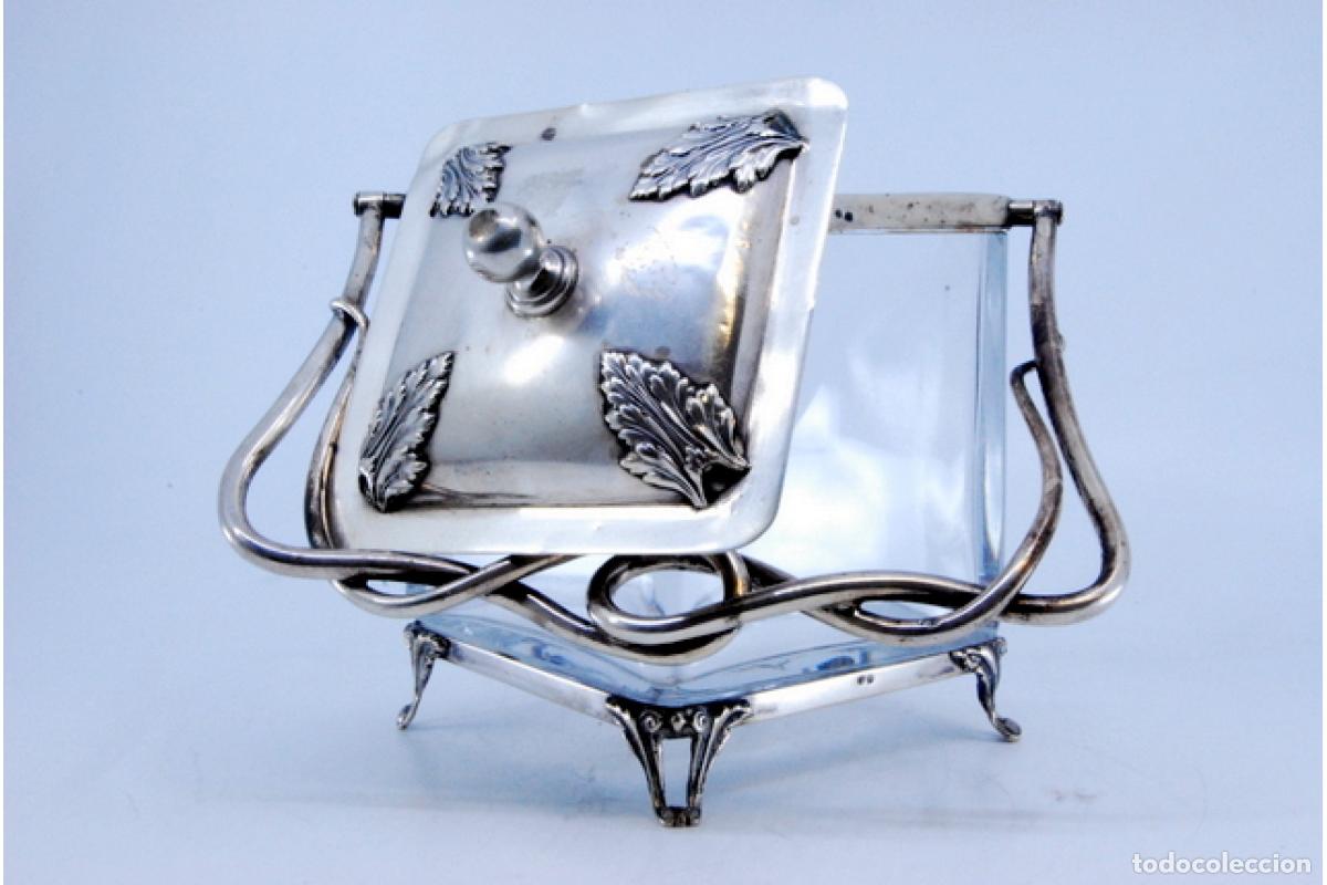 Antig&uuml;edades: plato de dulces de plata - Foto 8