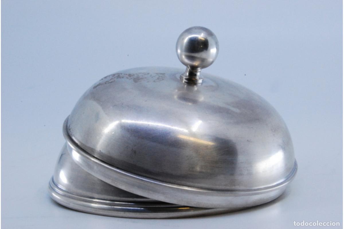 Antig&uuml;edades: plato de dulces de plata - Foto 3