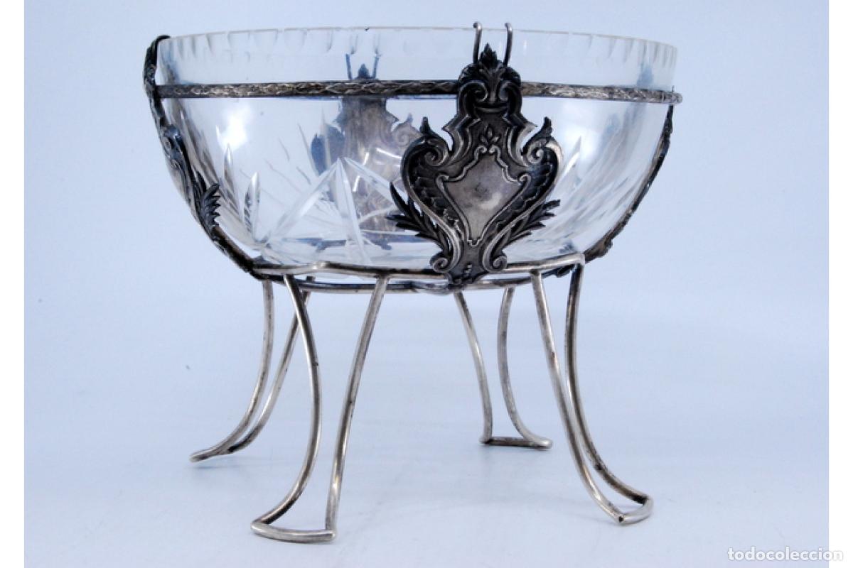 Antig&uuml;edades: plato de dulces de plata - Foto 3