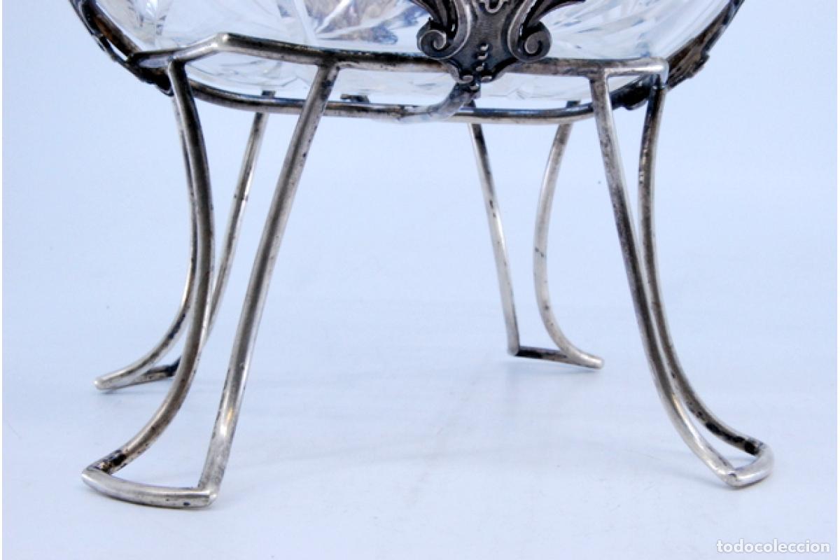 Antig&uuml;edades: plato de dulces de plata - Foto 7