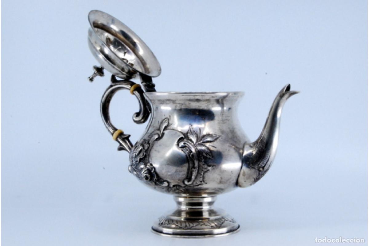 Antig&uuml;edades: Cafetera de plata - Foto 9
