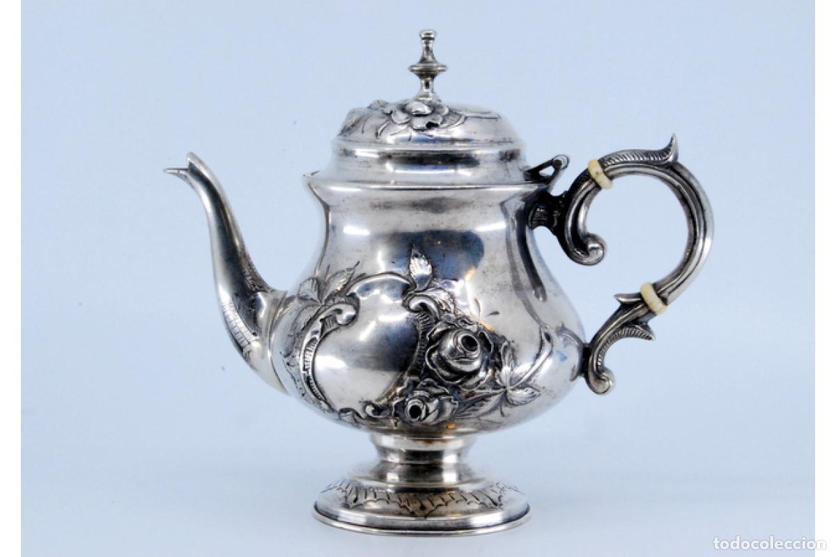 Antig&uuml;edades: Cafetera de plata - Foto 10