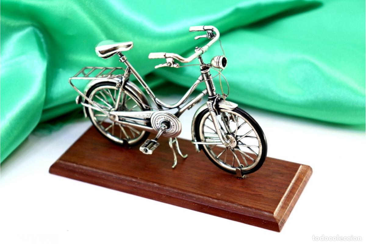 Antig&uuml;edades: Bicicleta plateada - Foto 4
