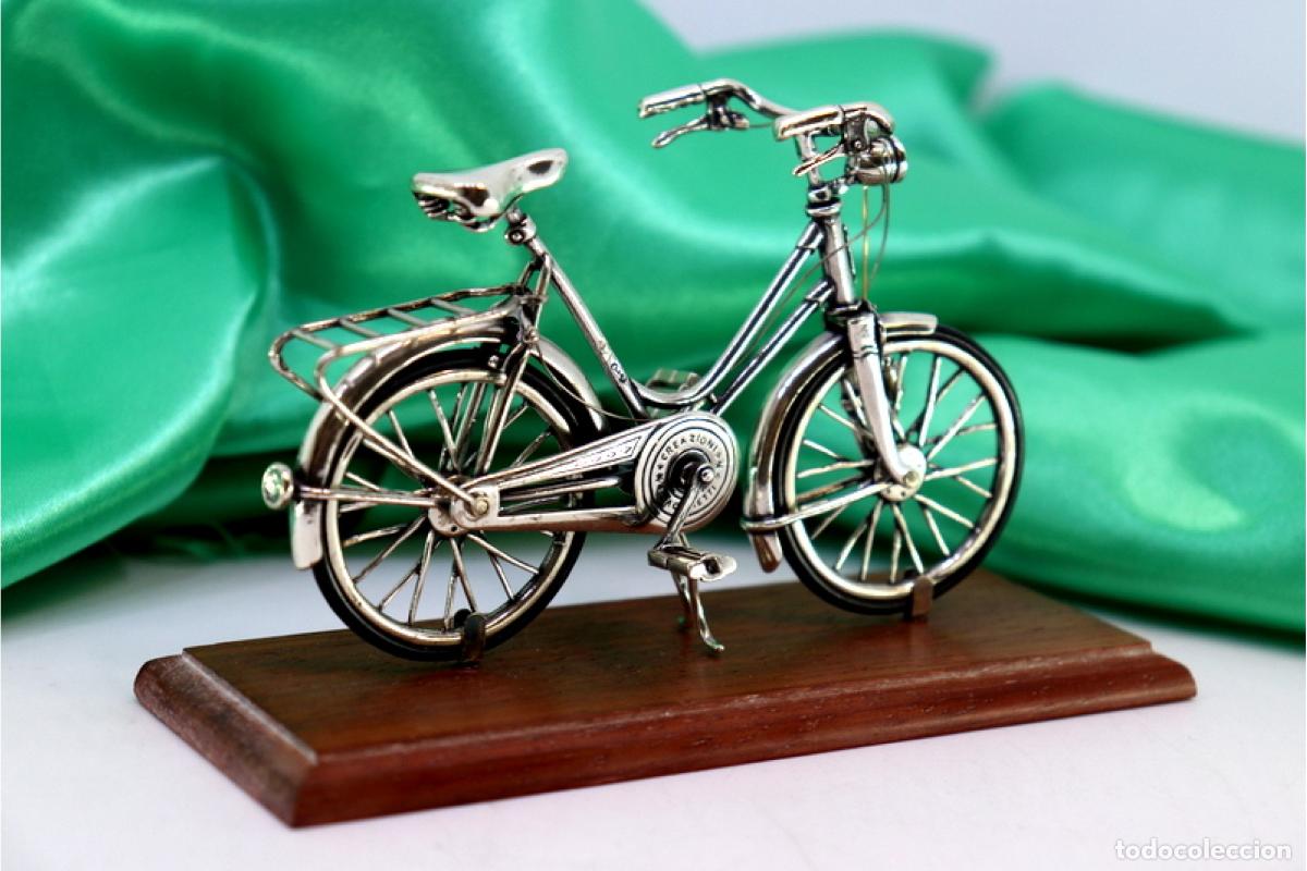 Antig&uuml;edades: Bicicleta plateada - Foto 6