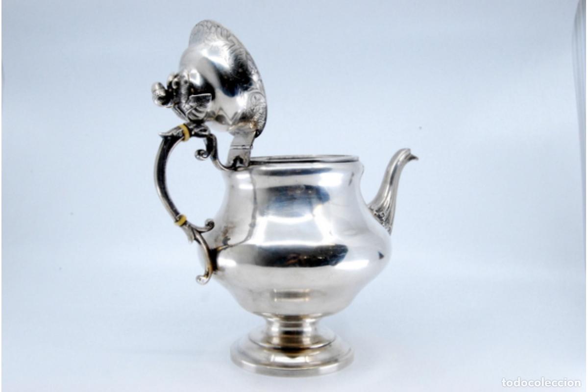 Antig&uuml;edades: Cafetera de plata - Foto 4