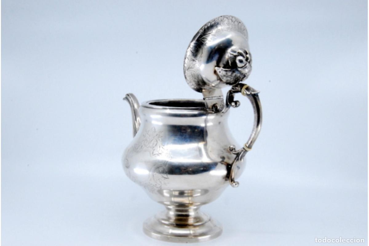 Antig&uuml;edades: Cafetera de plata - Foto 5