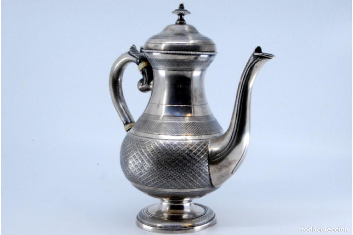 Antig&uuml;edades: Cafetera de plata - Foto 10