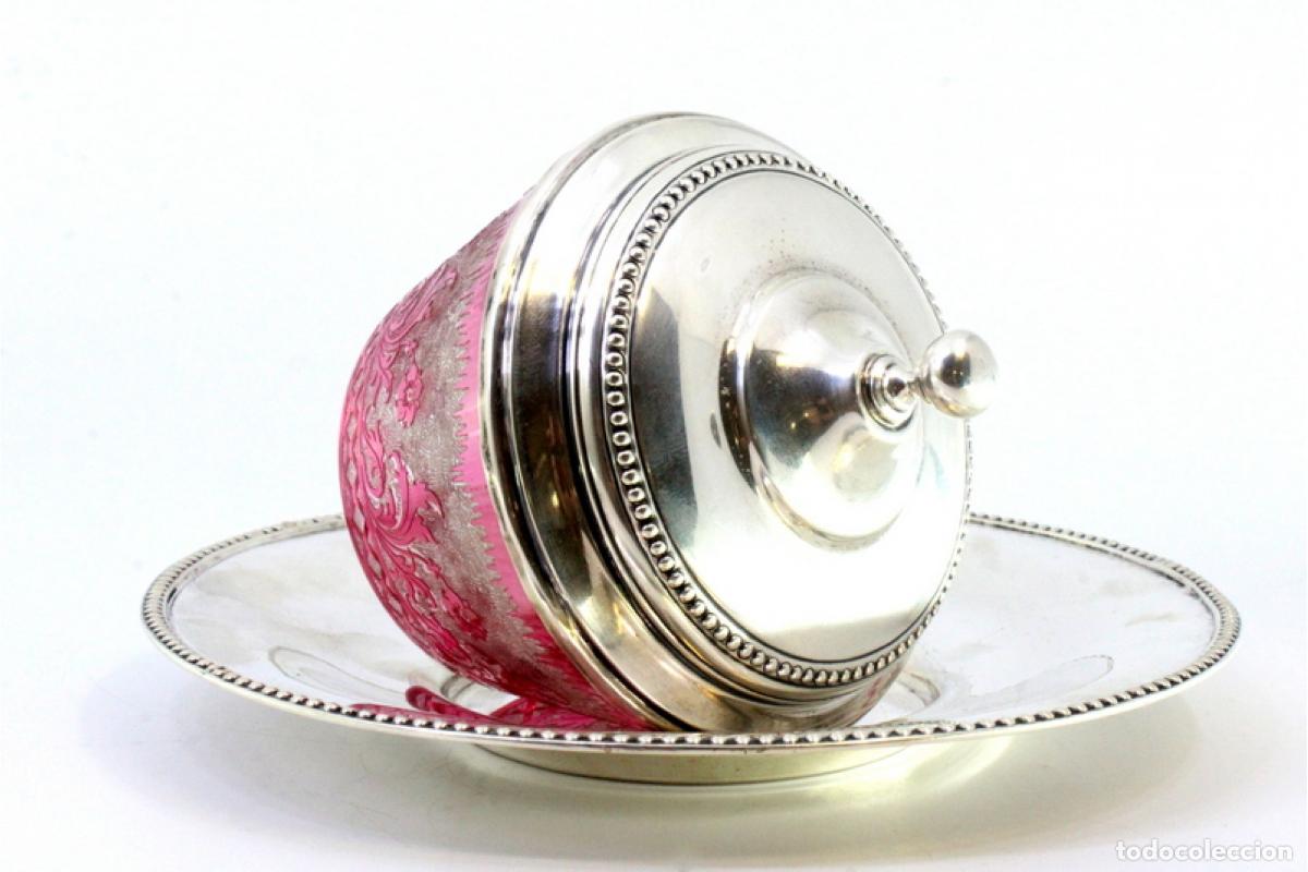 Antig&uuml;edades: plato de dulces de plata - Foto 7