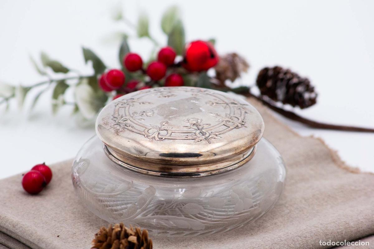 Antig&uuml;edades: plato de dulces de plata - Foto 3