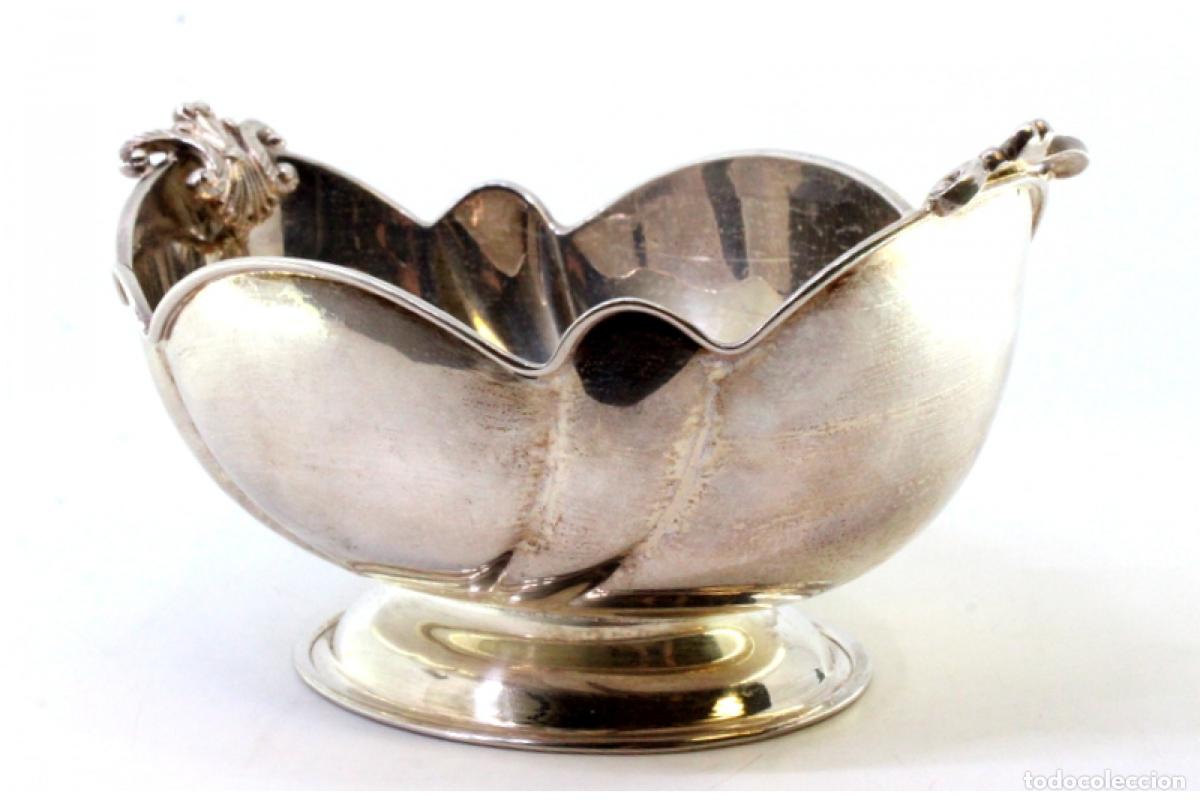 Antig&uuml;edades: plato de dulces de plata - Foto 2