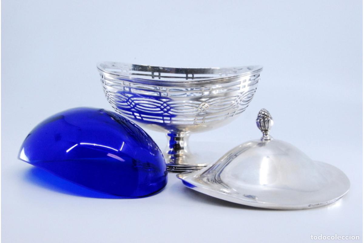 Antig&uuml;edades: plato de dulces de plata - Foto 6