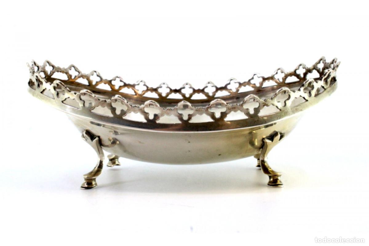 Antig&uuml;edades: plato de dulces de plata - Foto 6