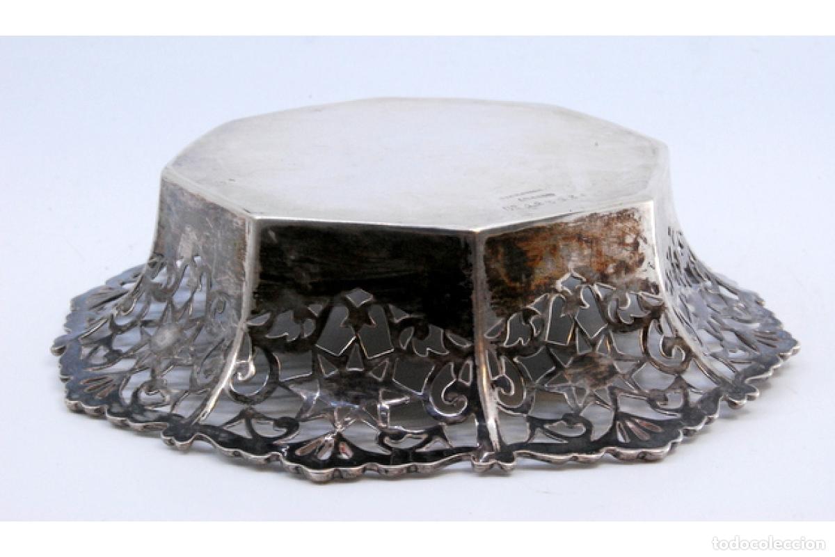 Antig&uuml;edades: plato de dulces de plata - Foto 4