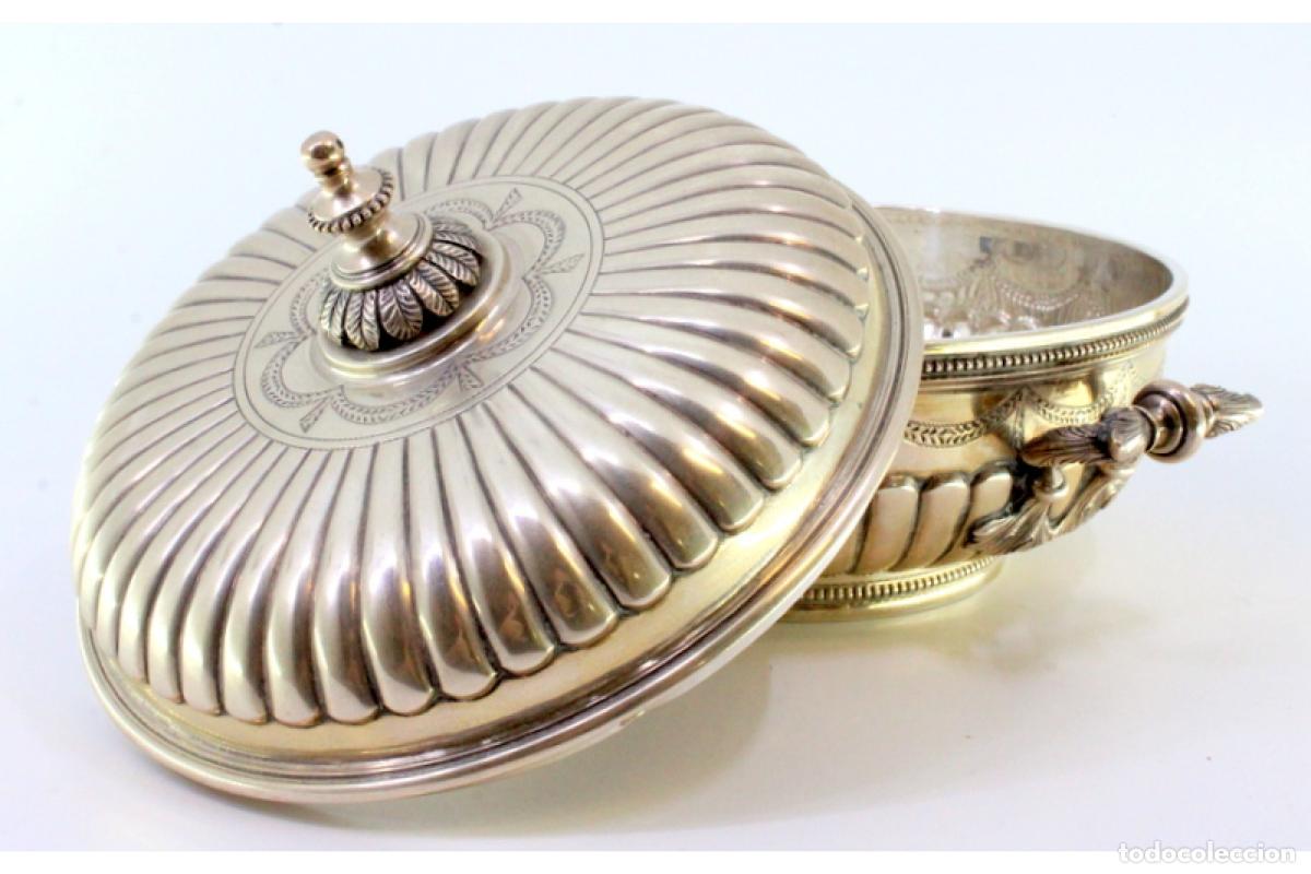Antig&uuml;edades: plato de dulces de plata - Foto 4