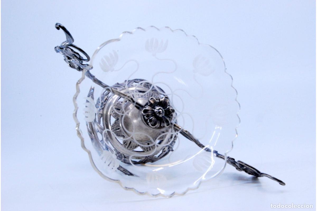Antig&uuml;edades: plato de dulces de plata - Foto 5