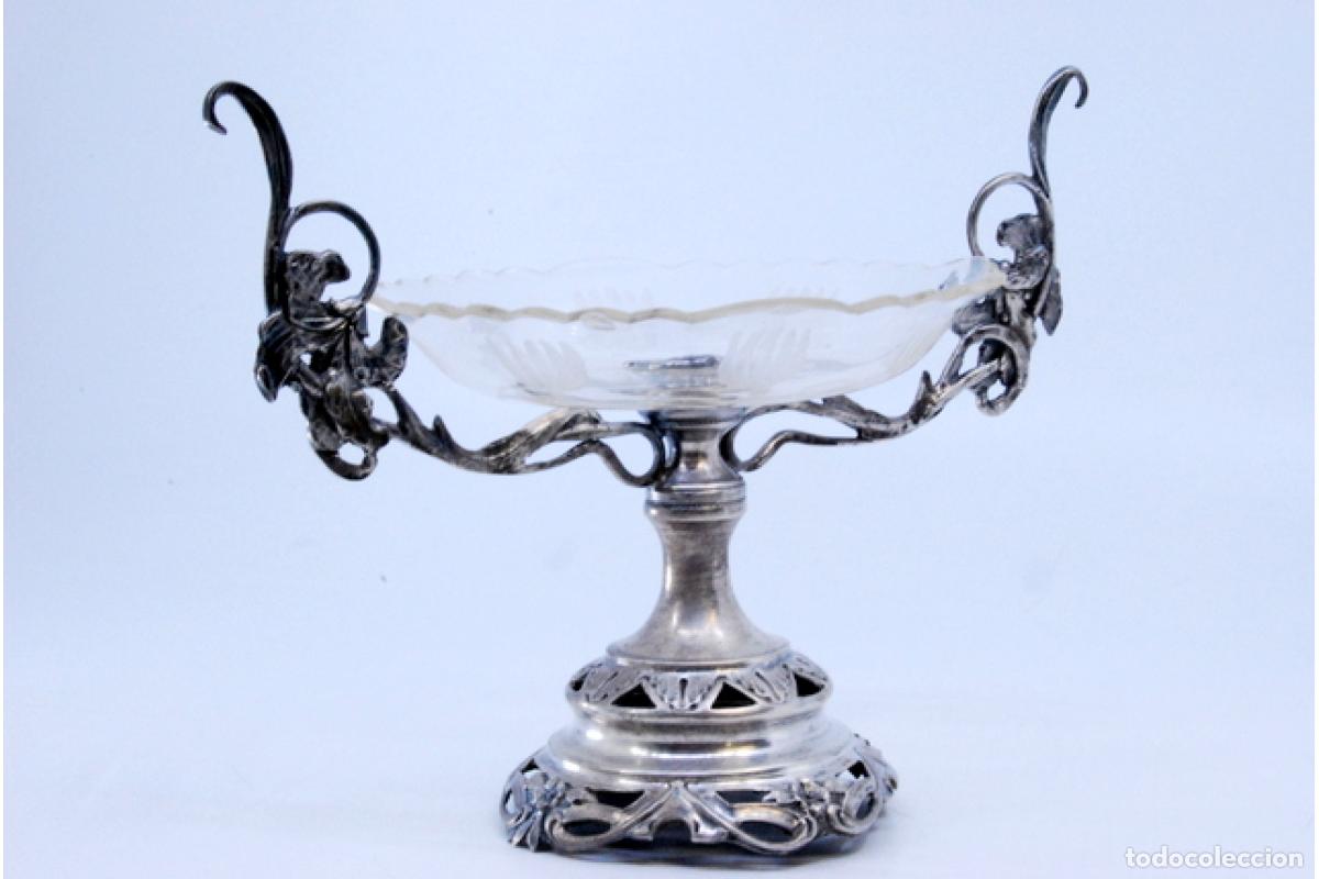 Antig&uuml;edades: plato de dulces de plata - Foto 7