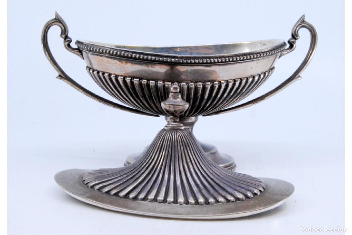 Antig&uuml;edades: plato de dulces de plata - Foto 5