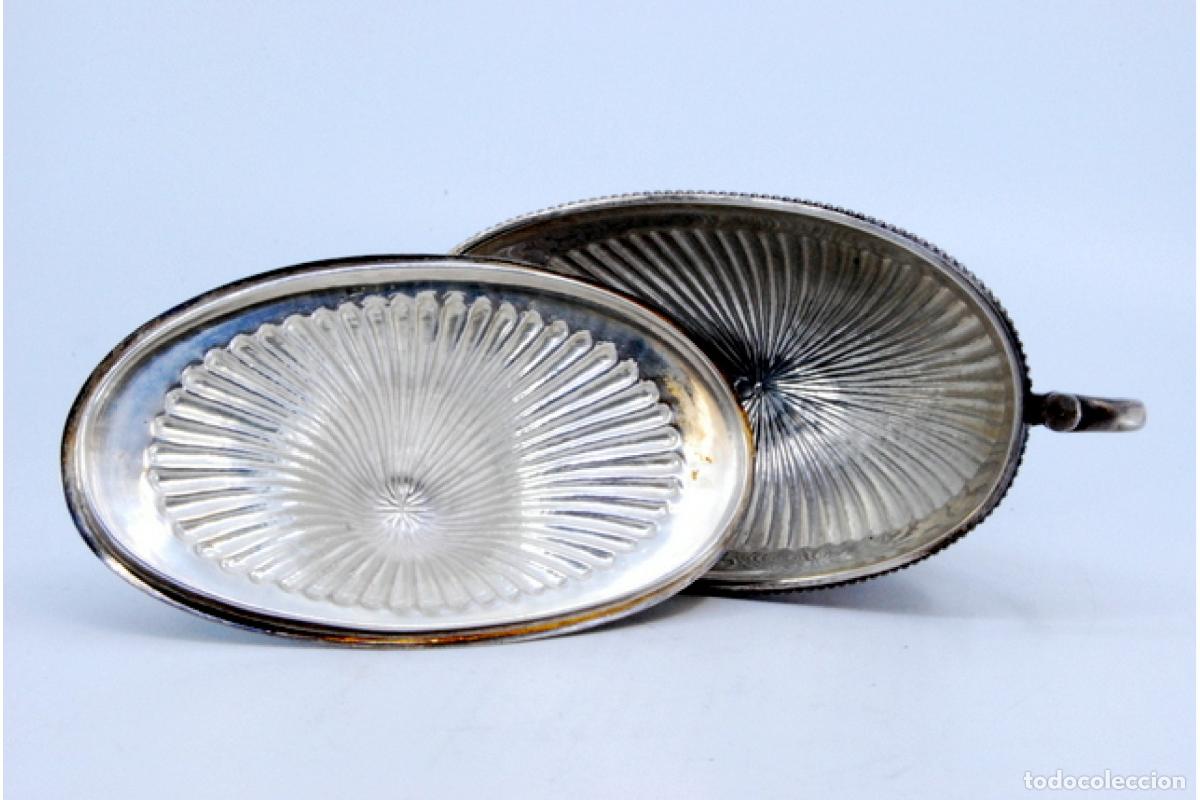 Antig&uuml;edades: plato de dulces de plata - Foto 7