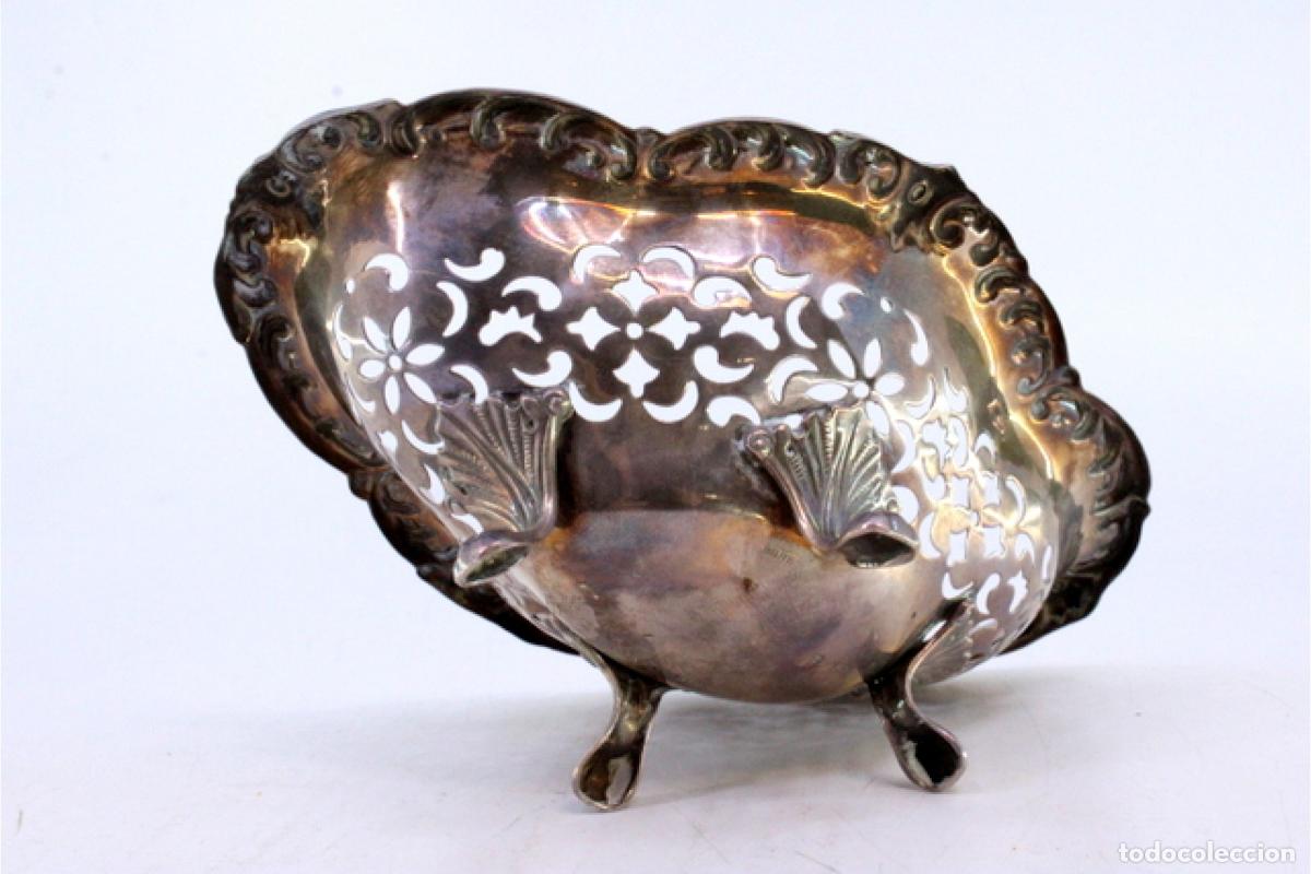 Antig&uuml;edades: plato de dulces de plata - Foto 6