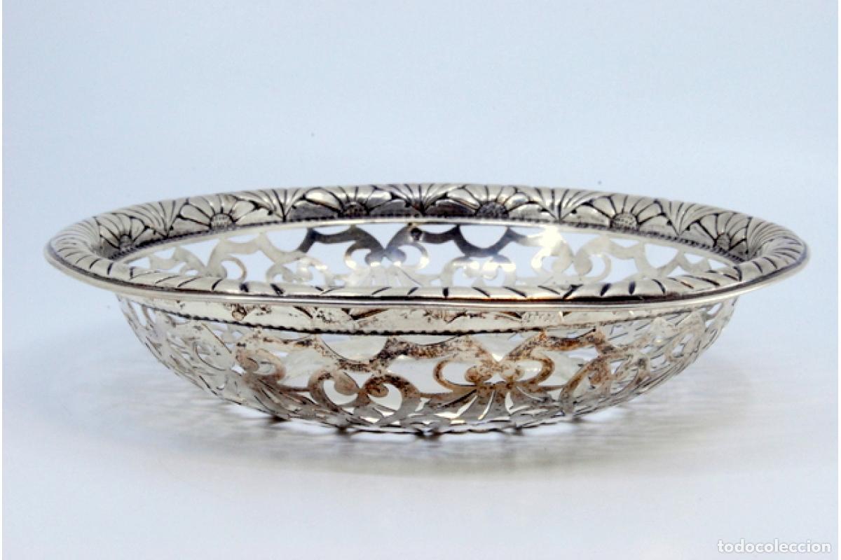 Antig&uuml;edades: plato de dulces de plata - Foto 4