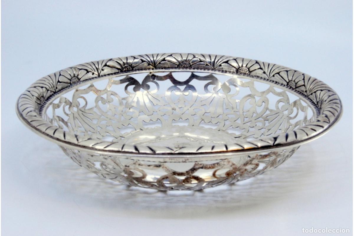 Antig&uuml;edades: plato de dulces de plata - Foto 5