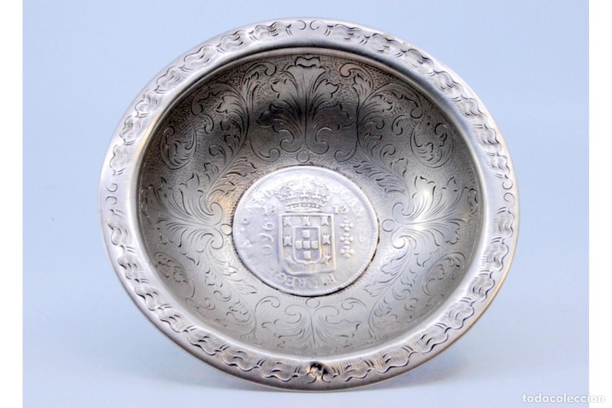 Antig&uuml;edades: plato de dulces de plata - Foto 3
