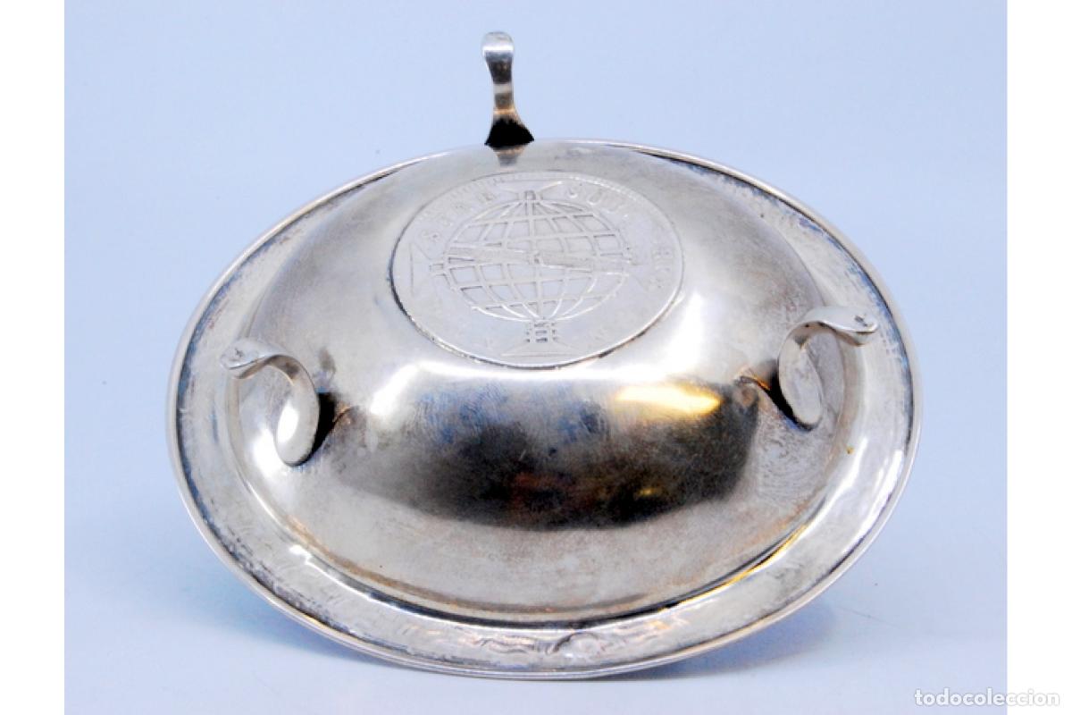 Antig&uuml;edades: plato de dulces de plata - Foto 4
