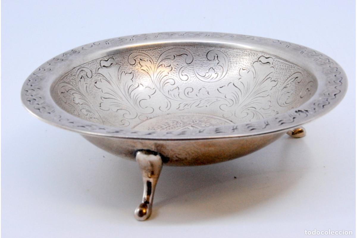 Antig&uuml;edades: plato de dulces de plata - Foto 5