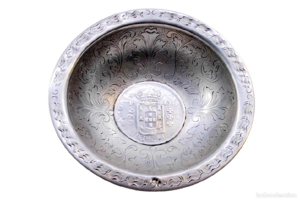 Antig&uuml;edades: plato de dulces de plata - Foto 1
