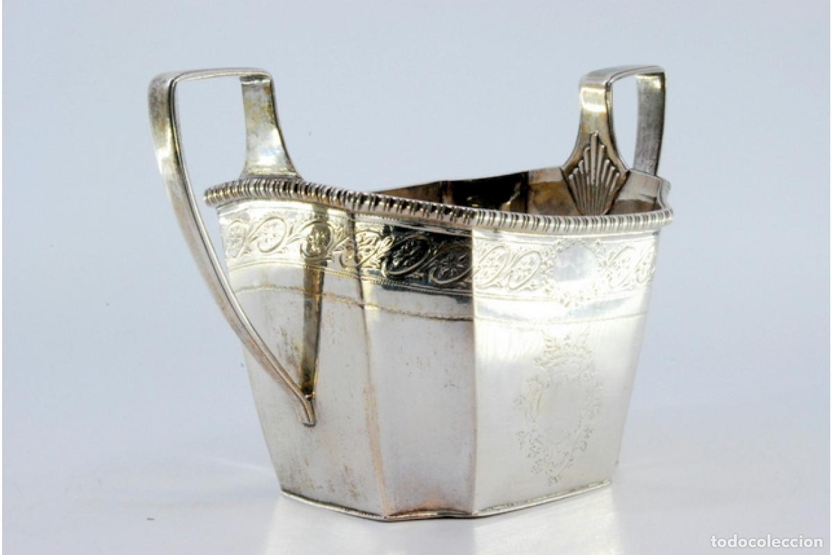 Antig&uuml;edades: plato de dulces de plata - Foto 2