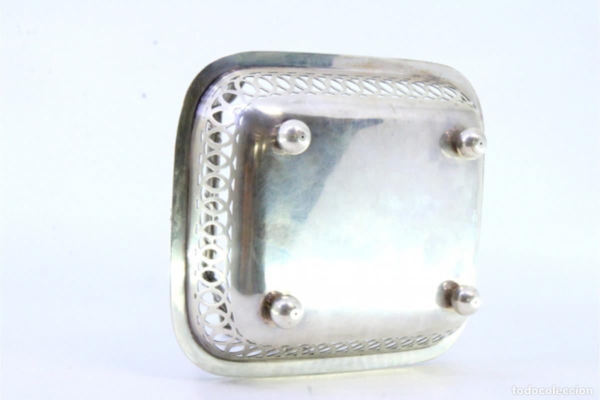 Antig&uuml;edades: plato de dulces de plata - Foto 2