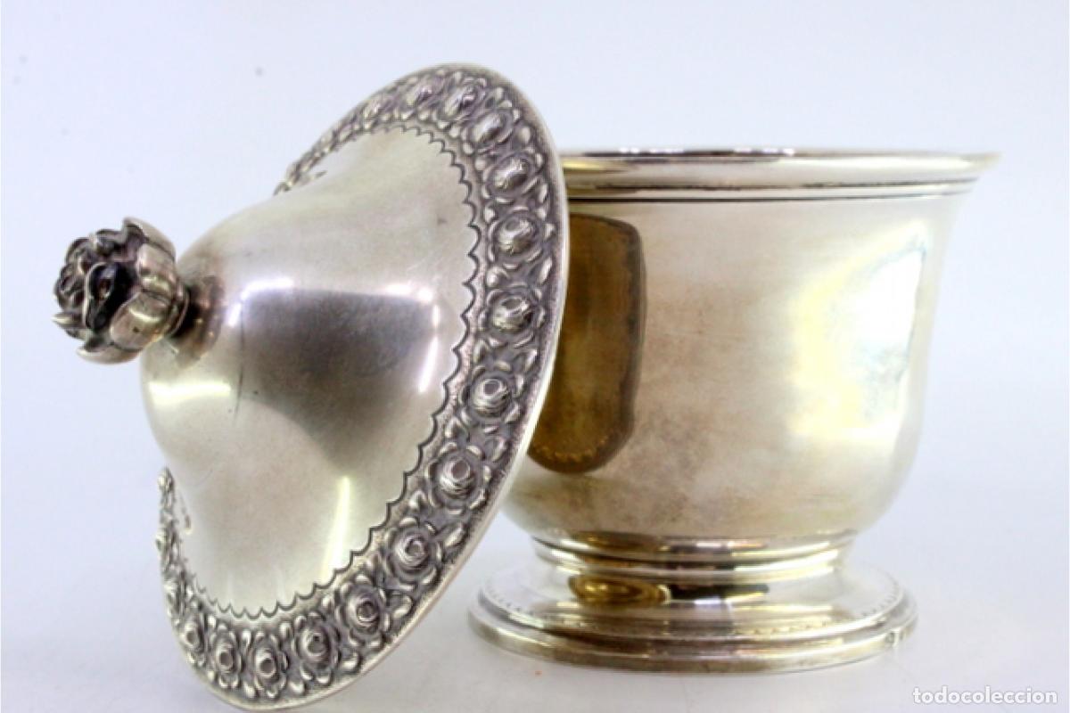 Antig&uuml;edades: plato de dulces de plata - Foto 2