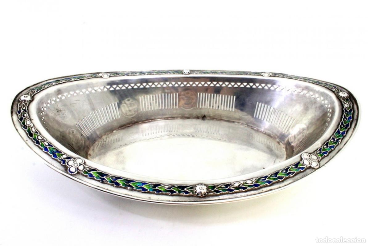 Antig&uuml;edades: plato de dulces de plata - Foto 7
