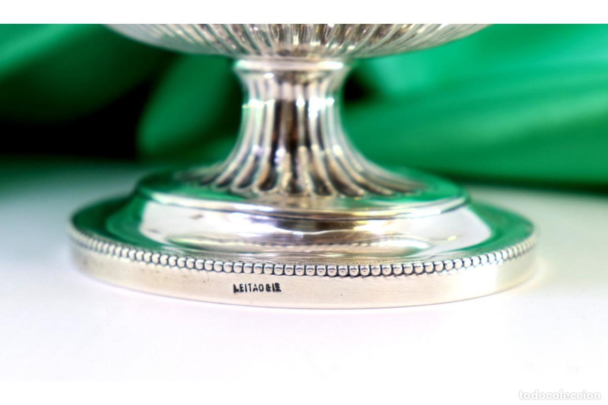 Antig&uuml;edades: plato de dulces de plata - Foto 6