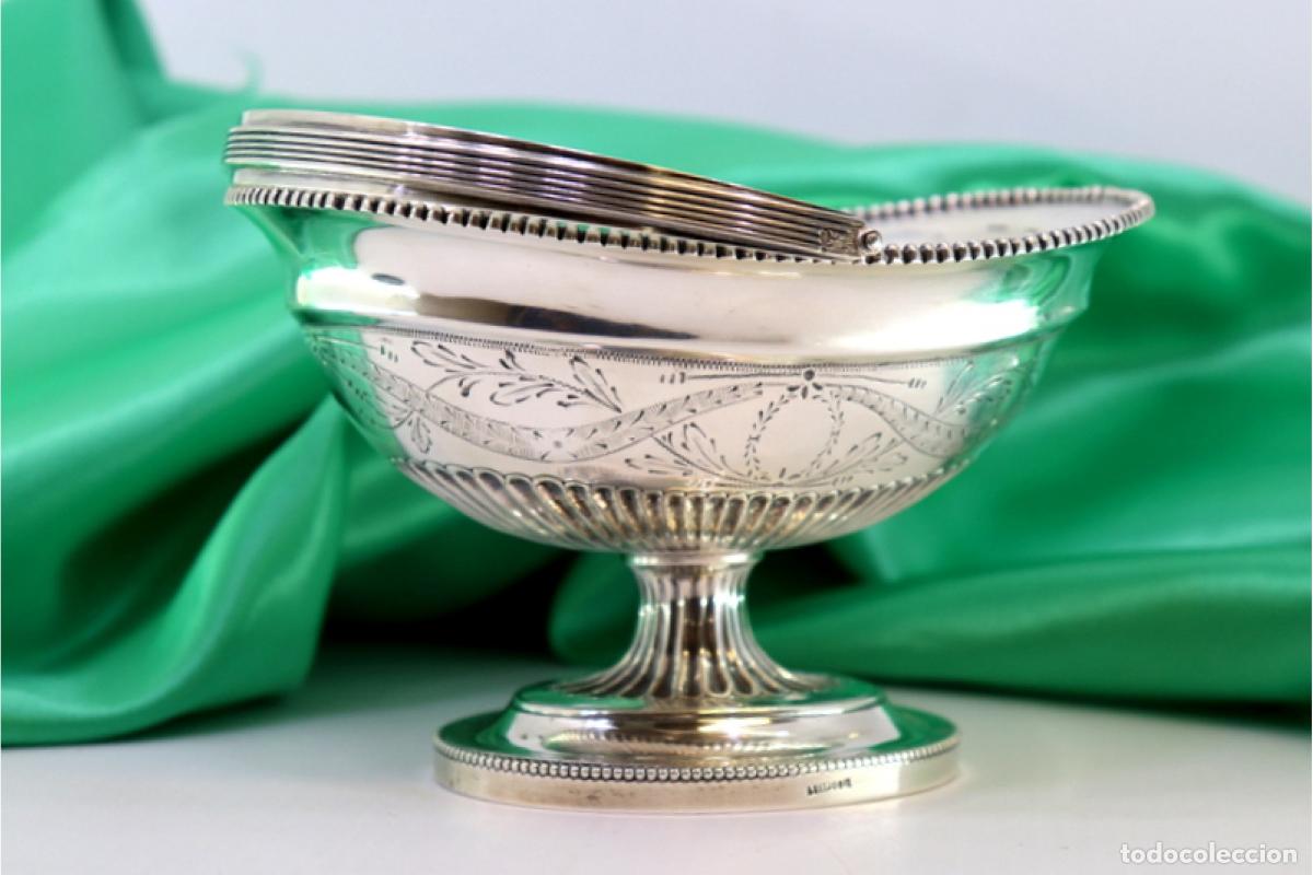Antig&uuml;edades: plato de dulces de plata - Foto 8