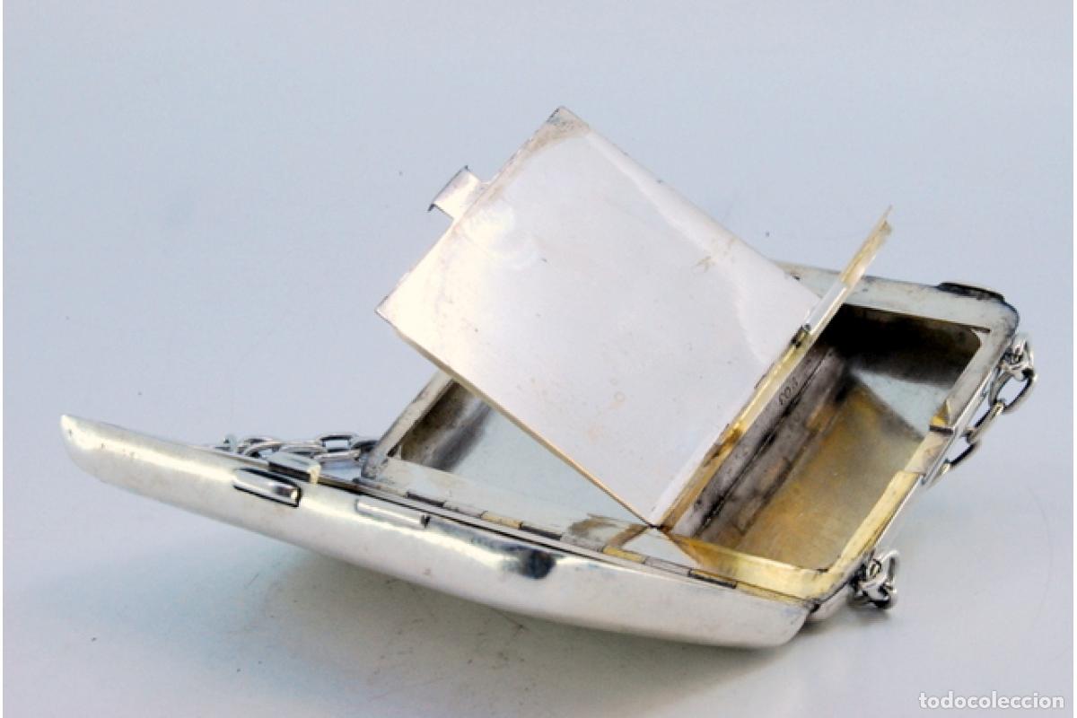 Antig&uuml;edades: Estuche de belleza plateado - Foto 2