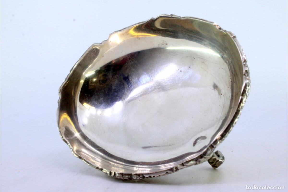 Antig&uuml;edades: plato de dulces de plata - Foto 2