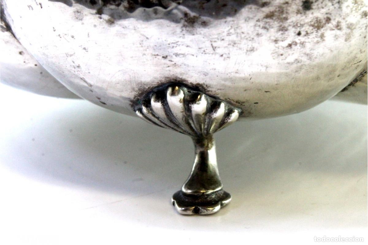 Antig&uuml;edades: plato de dulces de plata - Foto 5