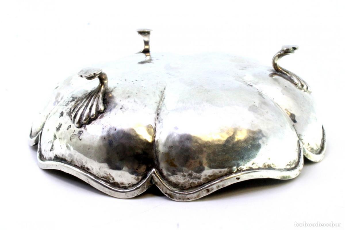 Antig&uuml;edades: plato de dulces de plata - Foto 7