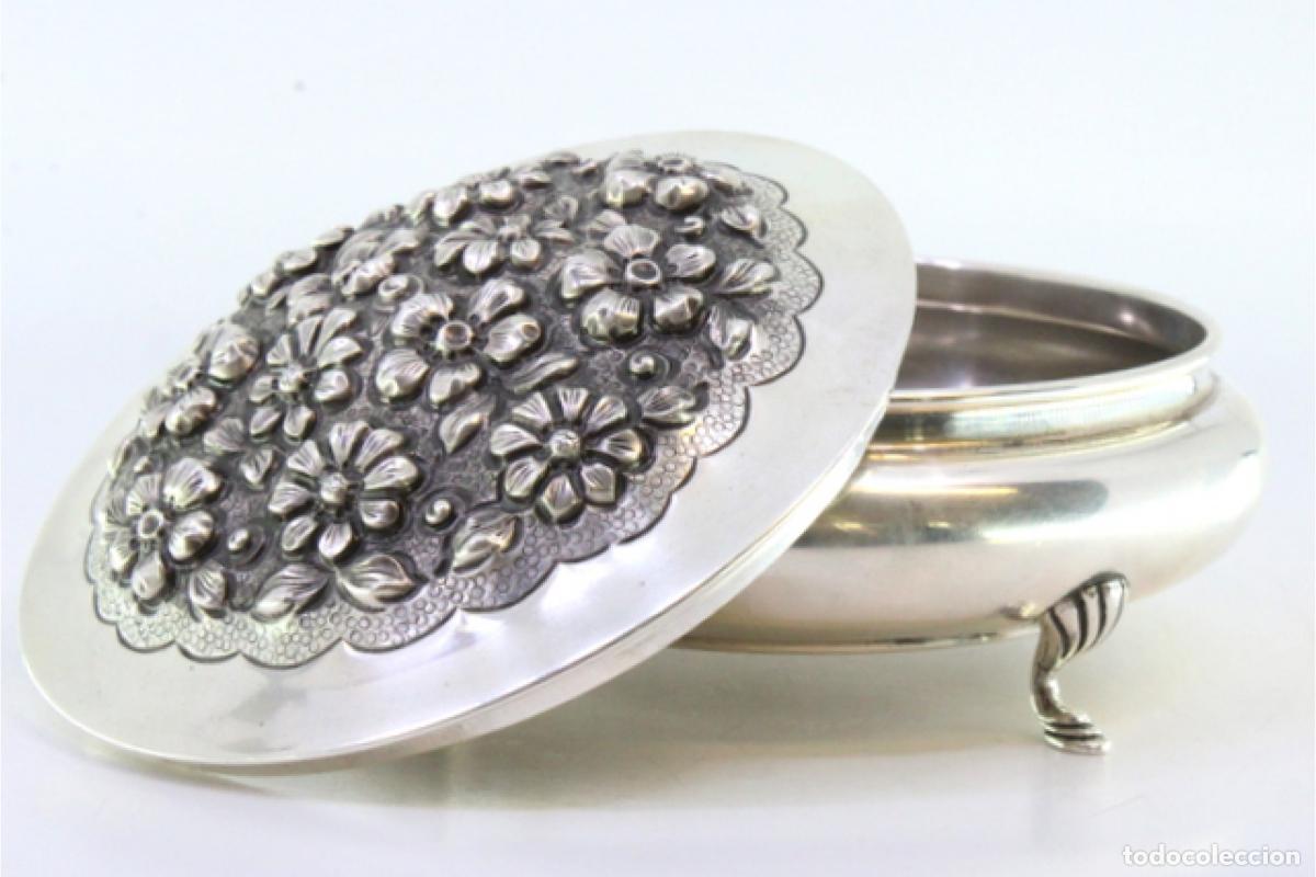 Antig&uuml;edades: plato de dulces de plata - Foto 4