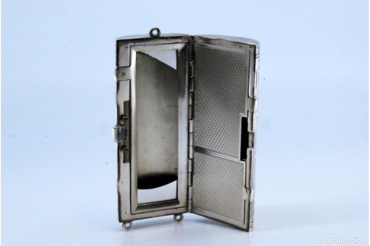 Antig&uuml;edades: Estuche de belleza plateado - Foto 2